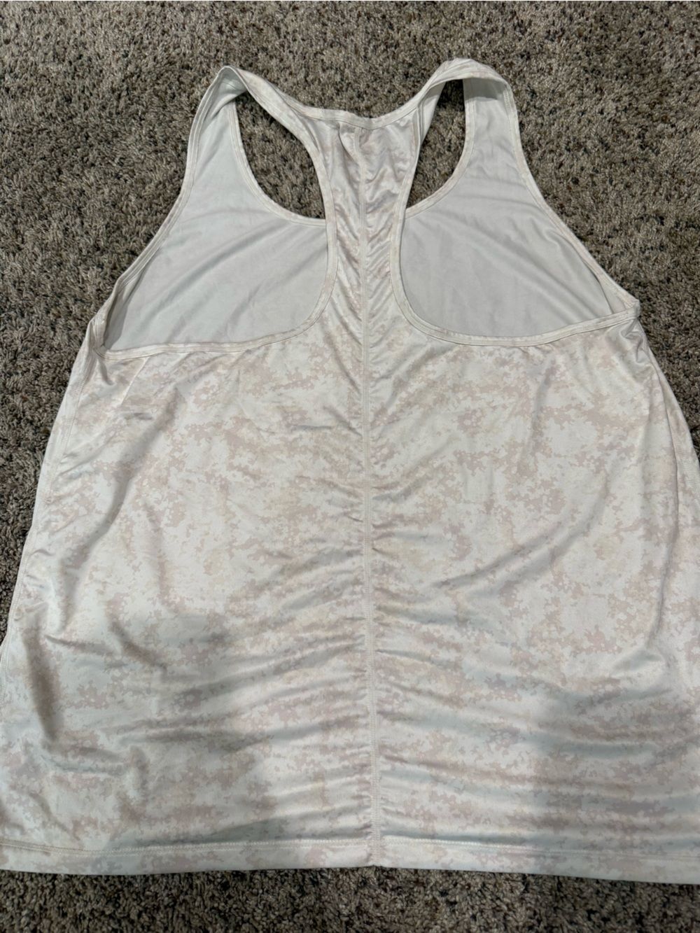 Fabletics Pale Pink & White Racerback Tank - Picture 2 of 2